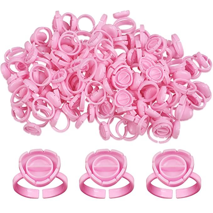 ATOMUS Microblading Ring Cup Set – 5 Metall- + 100 Plastik-Ringe Mit Stift