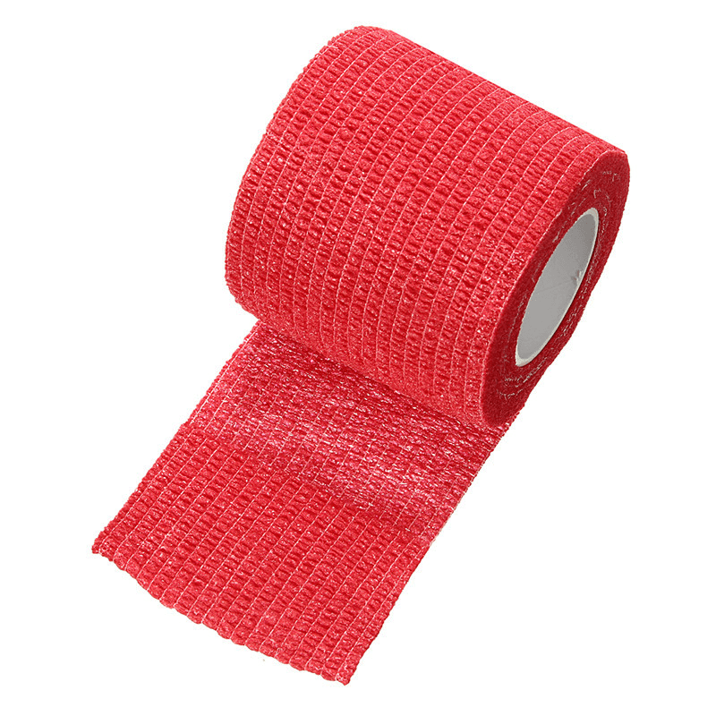 Self Adhesive Stretchy Grip Bandage Wrap Tape Red -  - HighbrowLab - HighbrowLab 